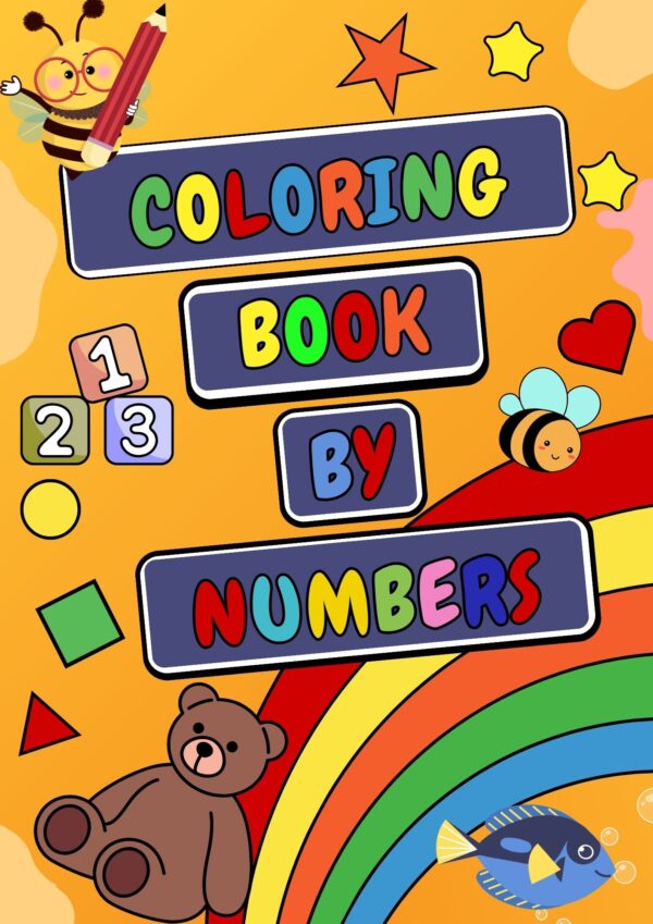 Libro para colorear por números (4 a 8 años de edad)