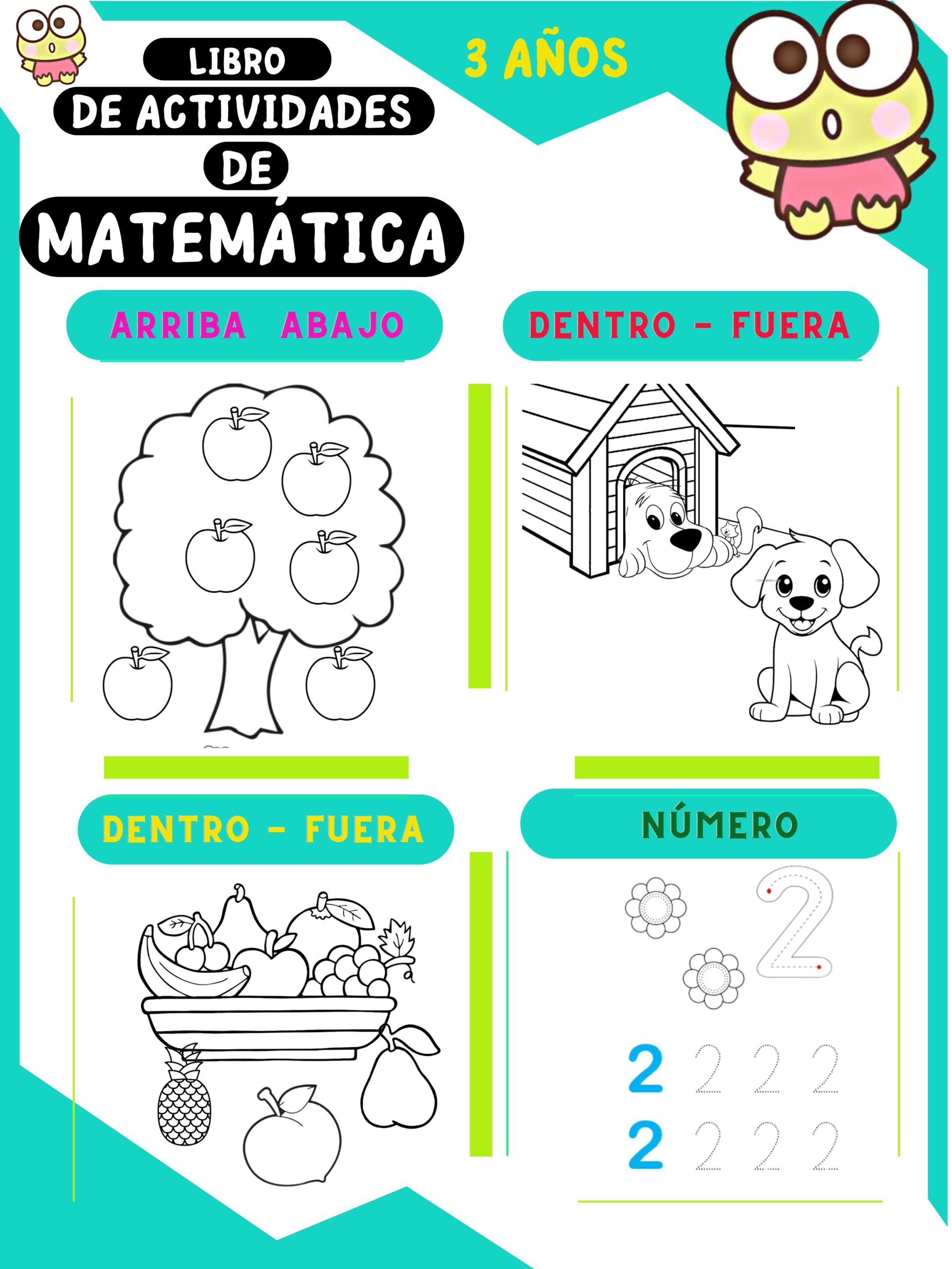 Cuadernillo de ejercicios de matemáticas para niños: 3 años