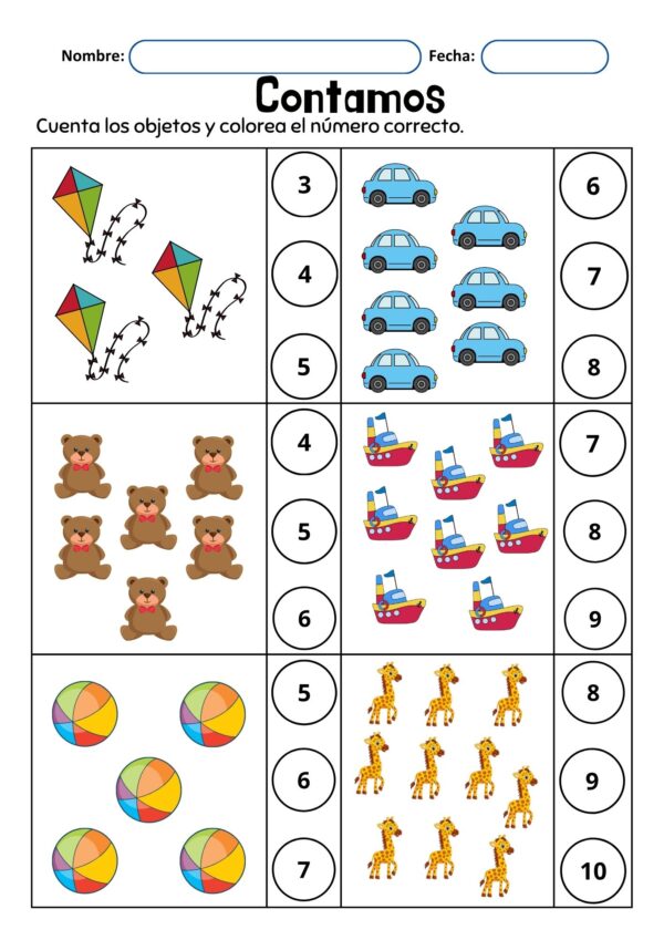 LIBRO DE MATEMÁTICA BÁSICA 5 A 7 AÑOS - Imagen 7